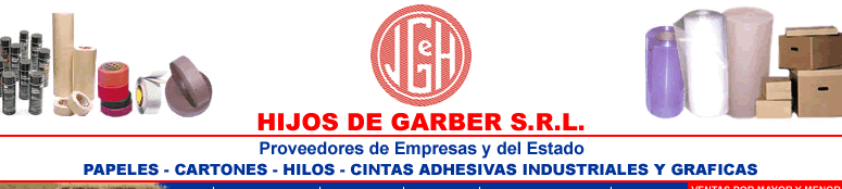 Papeles, Cartones, Hilos, Cintas Adhesivas Industriales y Grficas